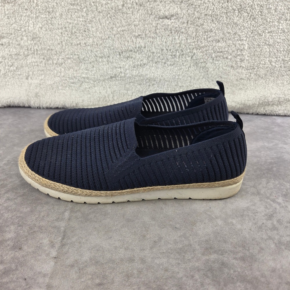Skechers BOBS B Cute Navy Knit Espadrille Slip On Sneakers Flats Women Size 11